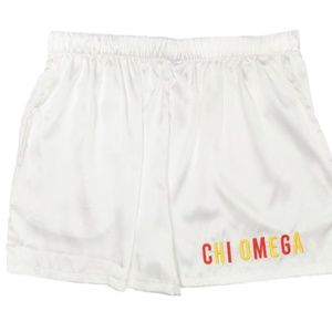 Chi Omega Satin Shorts